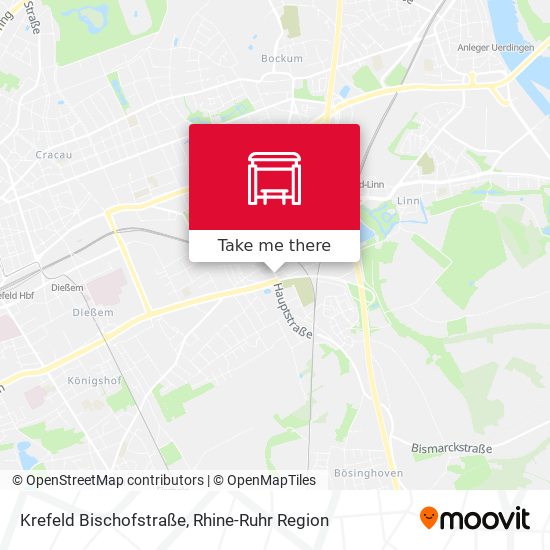 Krefeld Bischofstraße map