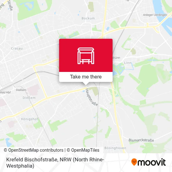 Krefeld Bischofstraße map