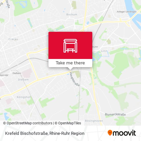 Krefeld Bischofstraße map