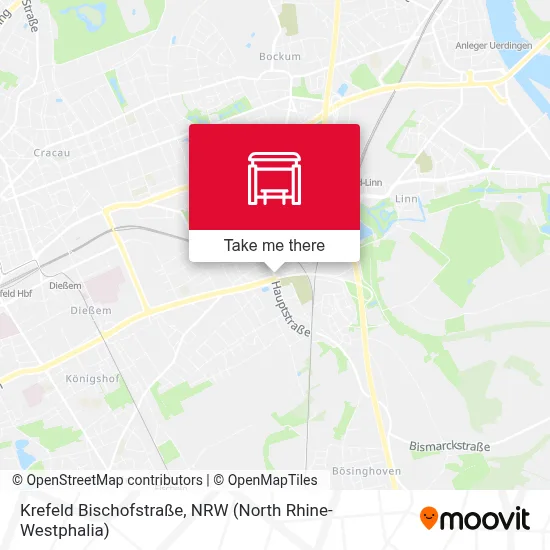 Krefeld Bischofstraße map