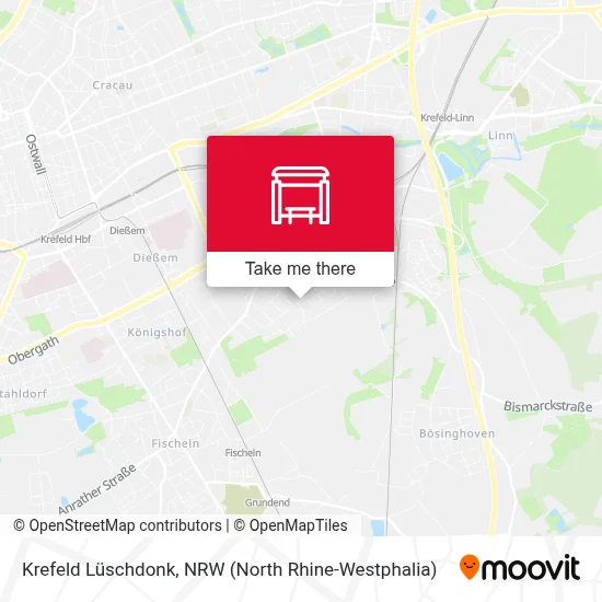 Krefeld Lüschdonk map