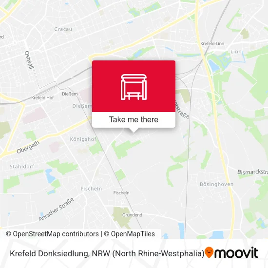 Карта Krefeld Donksiedlung
