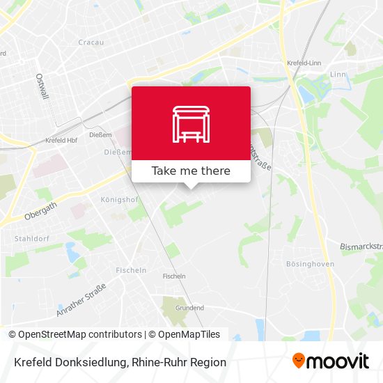 Карта Krefeld Donksiedlung