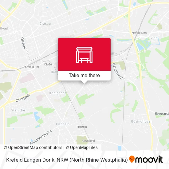 Карта Krefeld Langen Donk