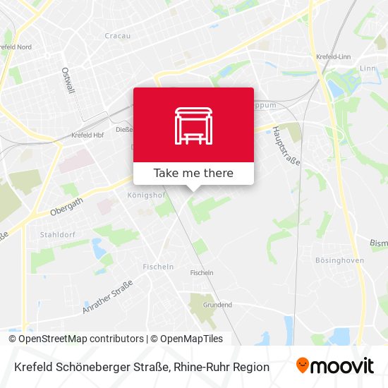 Krefeld Schöneberger Straße map
