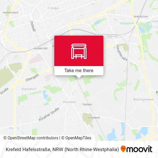 Krefeld Hafelsstraße map