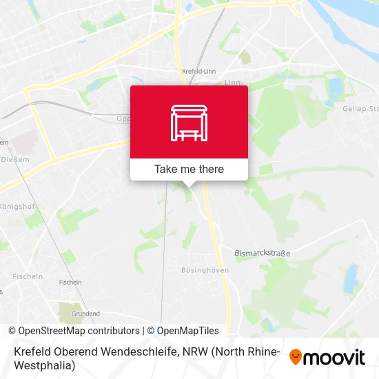 Карта Krefeld Oberend Wendeschleife