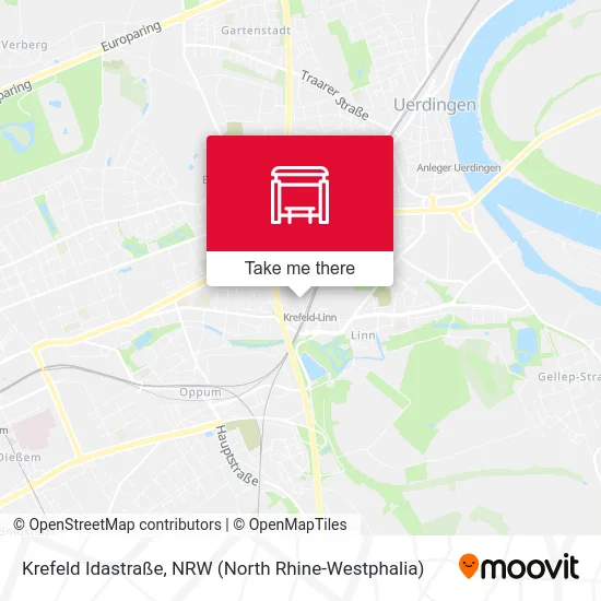 Карта Krefeld Idastraße