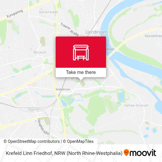 Krefeld Linn Friedhof map