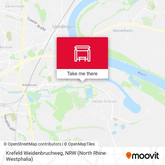 Krefeld Weidenbruchweg map