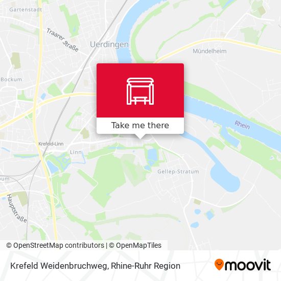 Krefeld Weidenbruchweg map