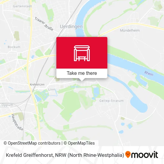 Krefeld Greiffenhorst map