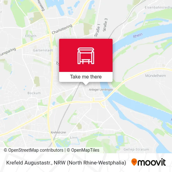 Карта Krefeld Augustastr.