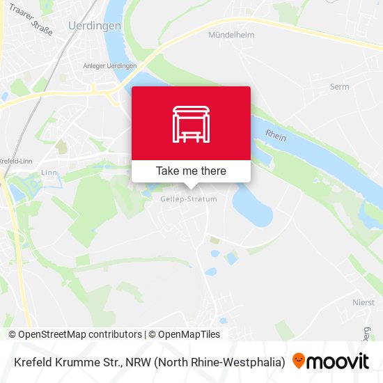 Карта Krefeld Krumme Str.
