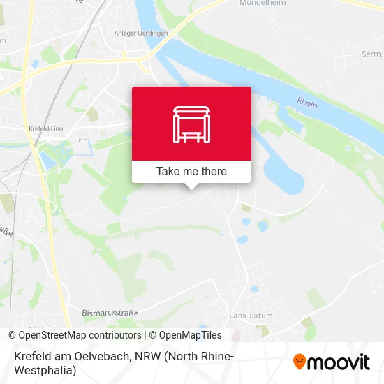 Krefeld am Oelvebach map