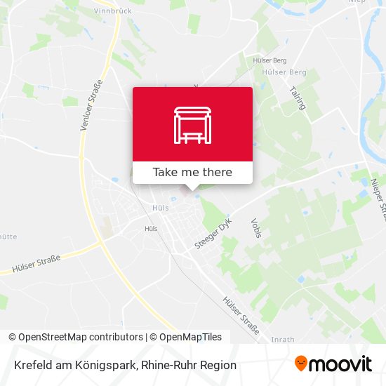Krefeld am Königspark map