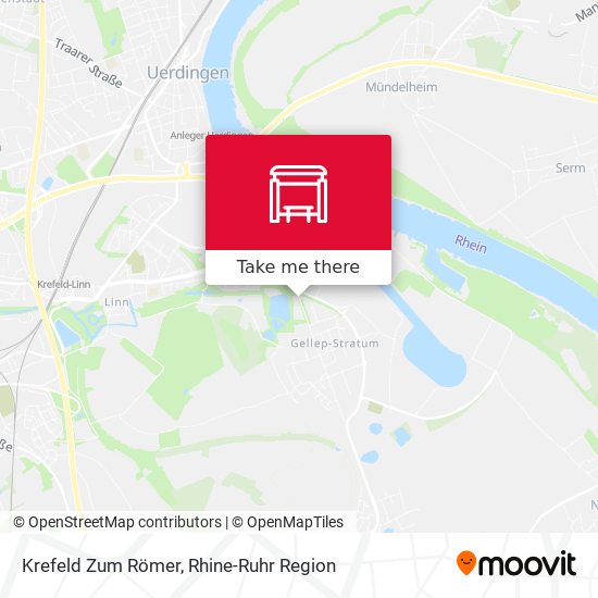 Krefeld Zum Römer map