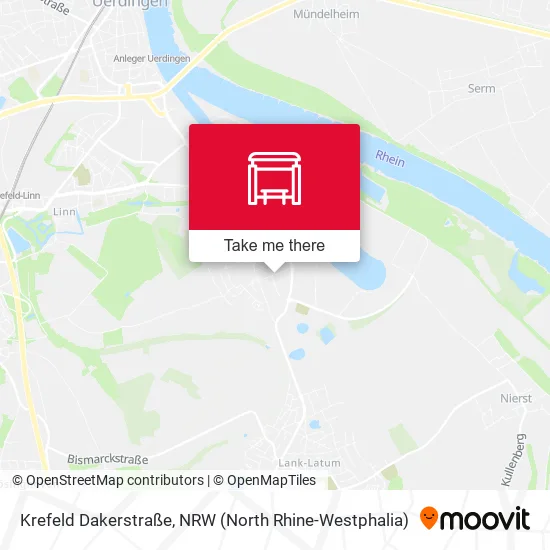 Карта Krefeld Dakerstraße