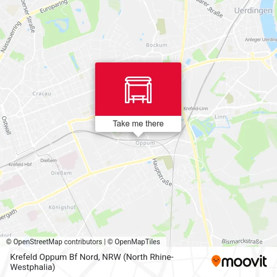 Карта Krefeld Oppum Bf Nord