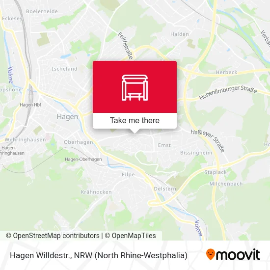 Карта Hagen Willdestr.