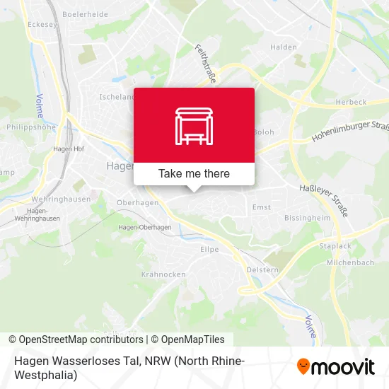 Hagen Wasserloses Tal map