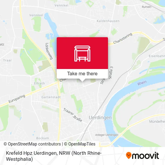 Карта Krefeld Hpz Uerdingen