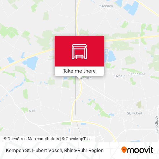Kempen St. Hubert Vösch map