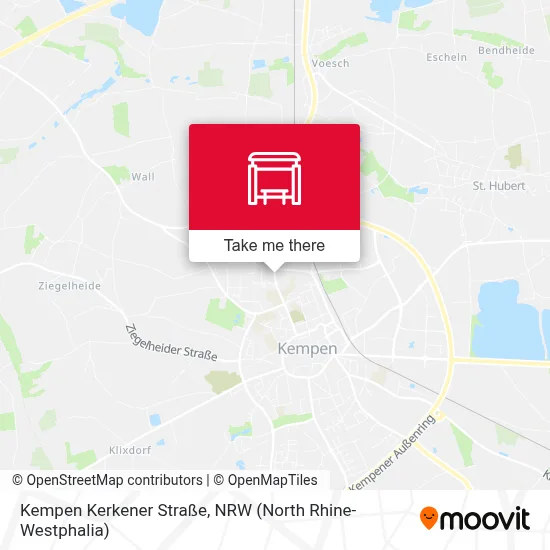 Kempen Kerkener Straße map