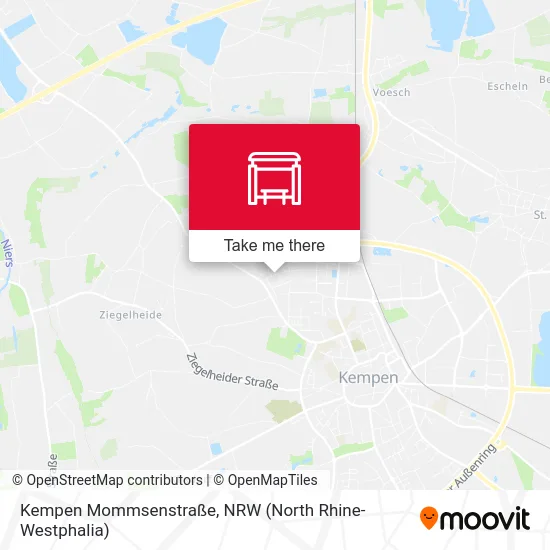 Kempen Mommsenstraße map
