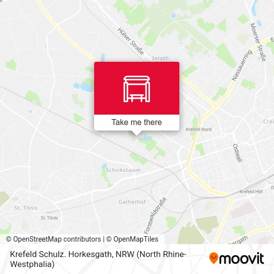 Карта Krefeld Schulz. Horkesgath