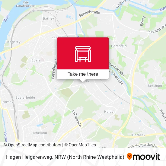 Hagen Heigarenweg map