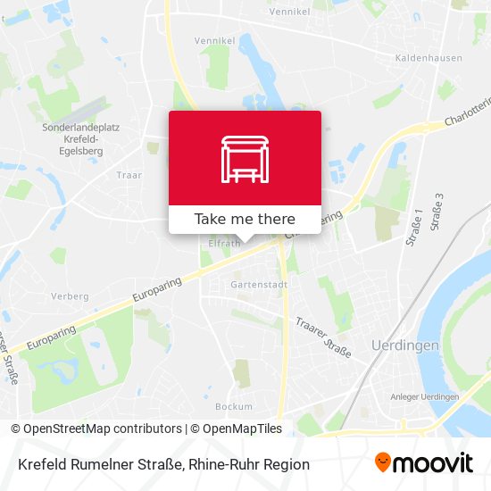 Krefeld Rumelner Straße map