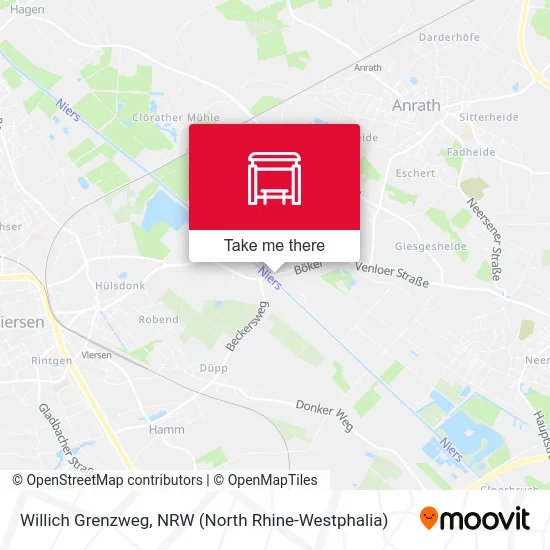 Карта Willich Grenzweg