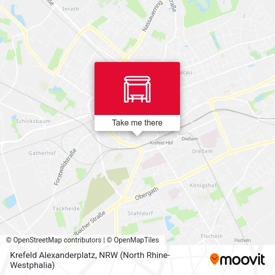 Карта Krefeld Alexanderplatz