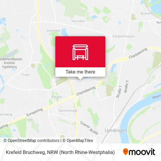 Krefeld Bruchweg map