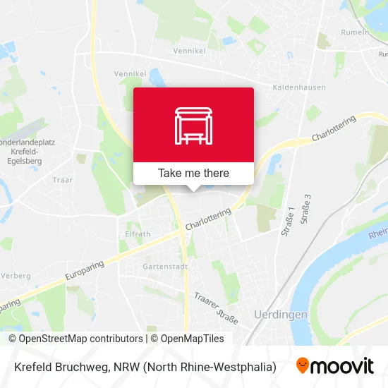 Krefeld Bruchweg map