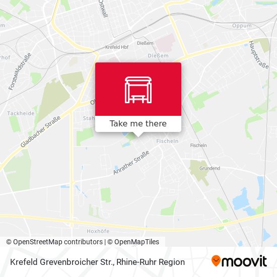 Krefeld Grevenbroicher Str. map