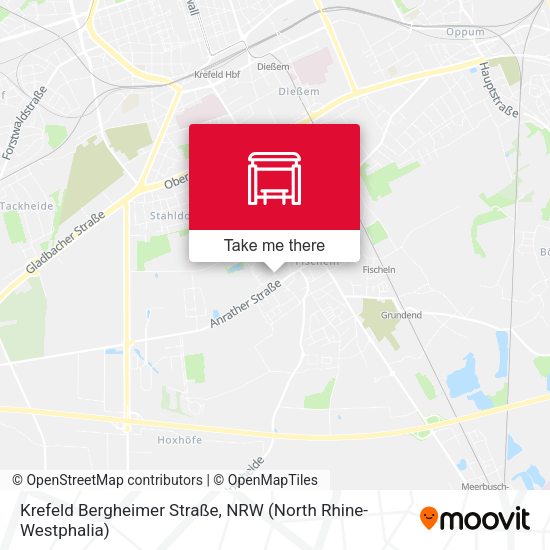 Krefeld Bergheimer Straße map