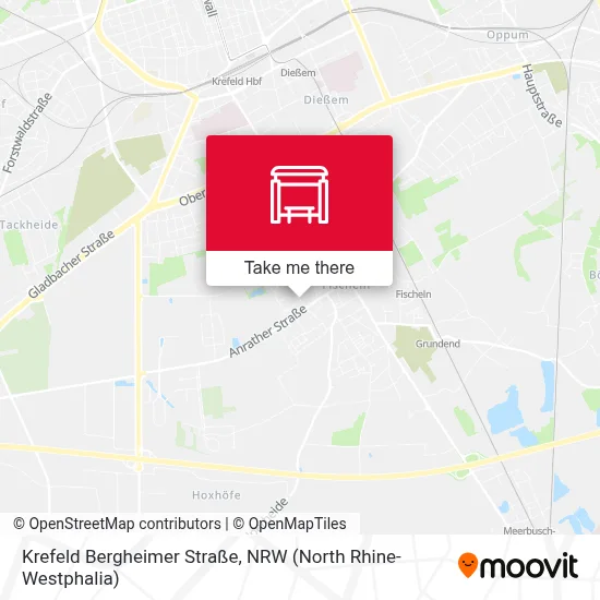 Krefeld Bergheimer Straße map