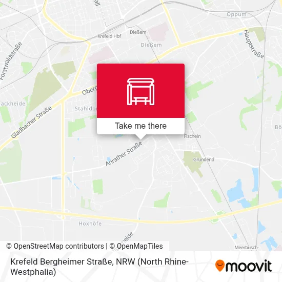 Krefeld Bergheimer Straße map