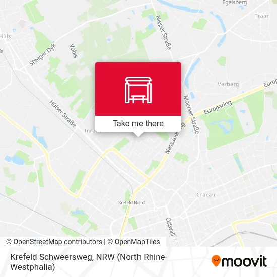 Krefeld Schweersweg map