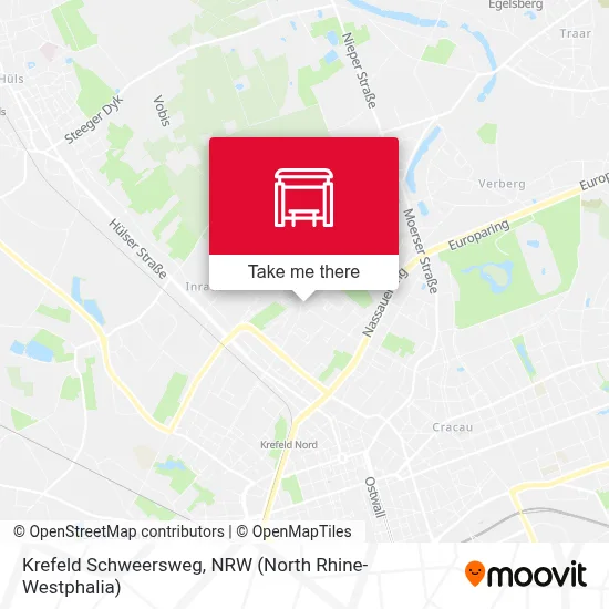 Krefeld Schweersweg map