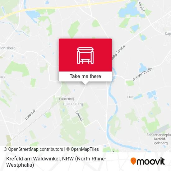 Карта Krefeld am Waldwinkel