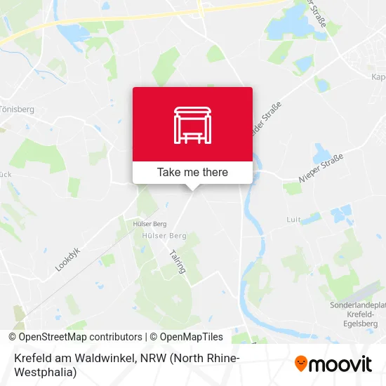 Карта Krefeld am Waldwinkel