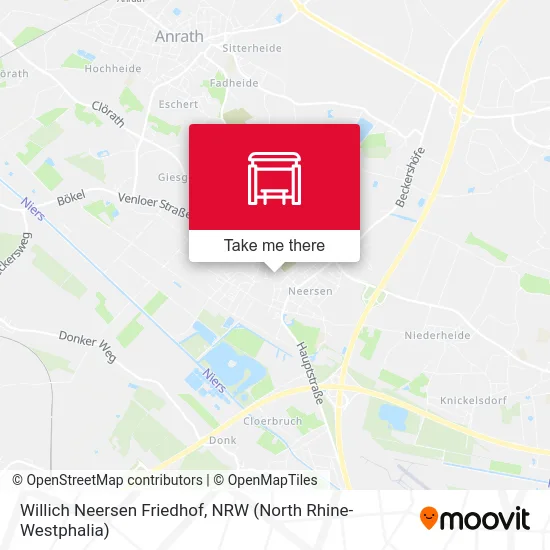 Карта Willich Neersen Friedhof