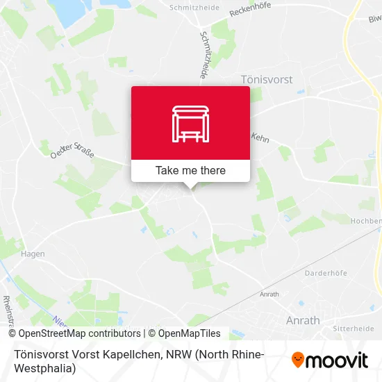 Tönisvorst Vorst Kapellchen map