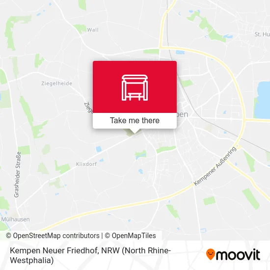 Kempen Neuer Friedhof map