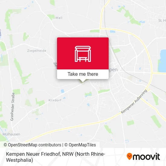 Kempen Neuer Friedhof map