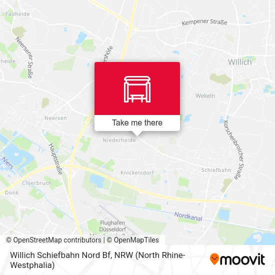 Карта Willich Schiefbahn Nord Bf