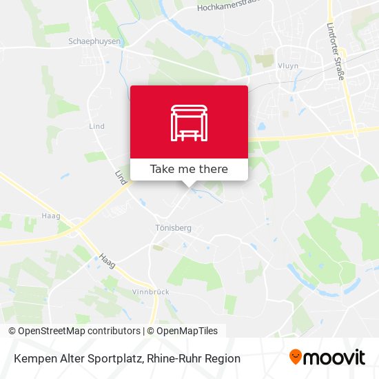 Kempen Alter Sportplatz map